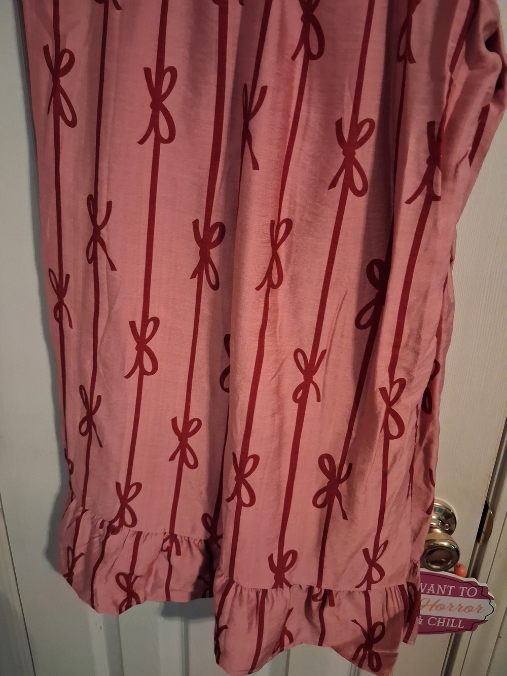 BloomChic Dusty Rose Tiered Ruffle Pants